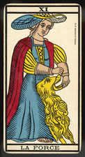 La Force, the Strength Tarot Card from the Marseille Deck